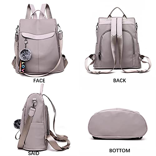 COFIHOME Backpack Purse Waterproof Shoulder Bag Contrast Color Anti-theft Purse for Women