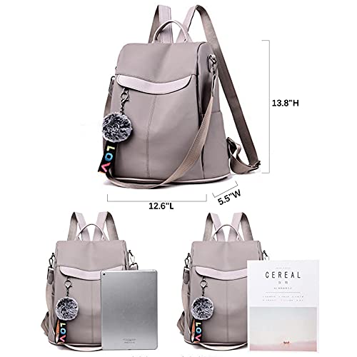 COFIHOME Backpack Purse Waterproof Shoulder Bag Contrast Color Anti-theft Purse for Women