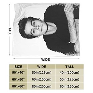 Gadimen Dylan O'Brien Throw Blanket, Super Soft Lightweight Flannel Fleece Blankets for Bed Couch Sofa, All Season Warm Cozy Fuzzy Plush Microfiber Blanket for Hot Sleepers 50x40 inches