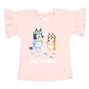 Bluey Bingo and Friends Toddler Girls 3 Pack Graphic T-Shirt Blue/Grey/Pink 3T