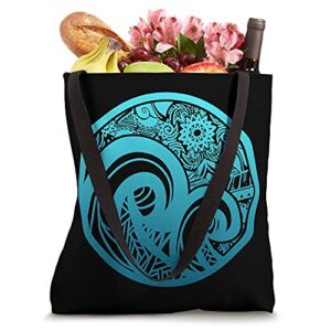 Maori Ocean Polynesian New Zealand Culture Tattoo - Vintage Tote Bag