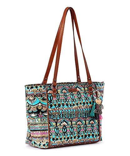 Sakroots Metro Tote (One Size, Aqua One World)