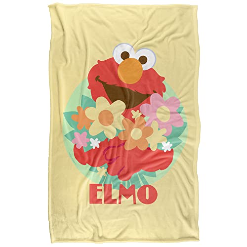 Sesame Street Flowers for You Officially Licensed Silky Touch Super Soft Throw Blanket 36" x 58"