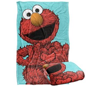 sesame street elmo painted officially licensed silky touch super soft throw blanket 36″ x 58″