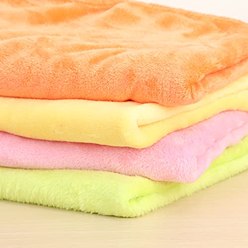 Smalibal Fleece Blankets, Super Soft Flannel Blanket for Bed, Solid Color Thickened Luxury Cozy Microfiber Plush Fuzzy Blanket Sofa Bedroom Throw Rug Pink 70x100cm