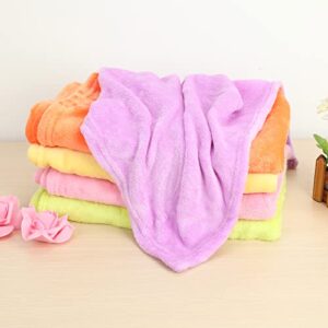 Smalibal Fleece Blankets, Super Soft Flannel Blanket for Bed, Solid Color Thickened Luxury Cozy Microfiber Plush Fuzzy Blanket Sofa Bedroom Throw Rug Pink 70x100cm