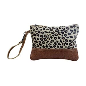 myra bag wow factor pouch upcycled cowhide & leather s-2917