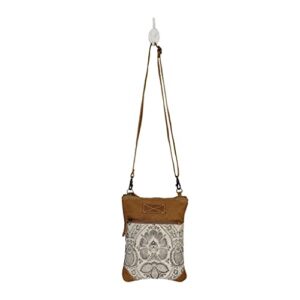 Myra Bag Soul Searcher Small & Cross Body Bag Upcycled Canvas & Leather S-2535