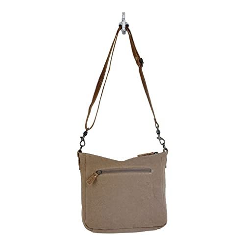 Myra Bag True Essence Canvas & Cowhide Bag Upcycled Cowhide & Leather S-2885