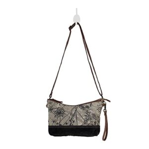 Myra Bag Dainty Delight Small & Cross Body Bag Upcycled Canvas & Leather S-2567