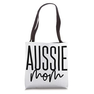 aussie mom dog australian shepherd aussie tote bag