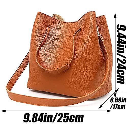 Women Fashion Handbags Wallet Crossbody Bags Tote Bag Shoulder Bag Top Handle Satchel 4pcs Purse Set, Black # 001