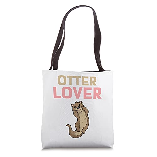 Otter Lover Cute Illustrated Otter Tote Bag