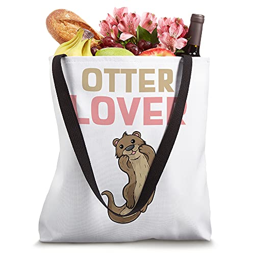 Otter Lover Cute Illustrated Otter Tote Bag