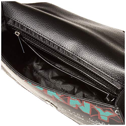 DKNY womens Dkny Elissa Lg Shoulder Bag, Black Graffiti, One Size US