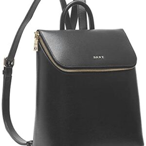 DKNY womens Dkny Bryant Tz Backpack, Black/Gold, One Size US