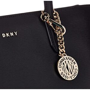 DKNY womens Dkny Bryant Md Tote, Black/Gold, One Size US