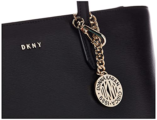 DKNY womens Dkny Bryant Md Tote, Black/Gold, One Size US