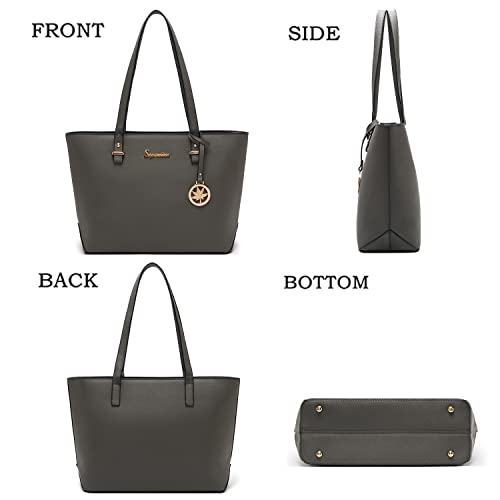 Large Purse Handbag Women Fashion Tote Bag Shoulder Bag Top Handle Satchel Wallet Set 3pcs