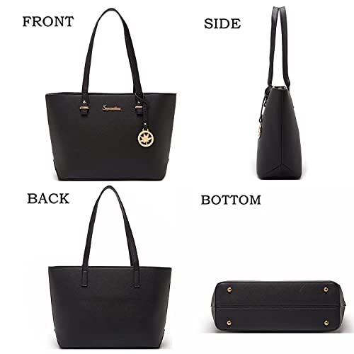 Large Purse Handbag Women Fashion Tote Bag Shoulder Bag Top Handle Satchel Wallet Set 3pcs