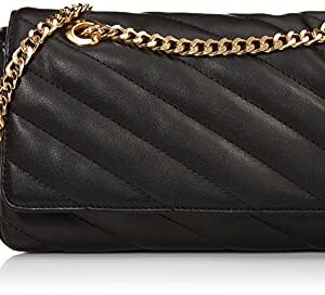 The Drop Women's Koko Quilted Flap Bag, Black, One Size