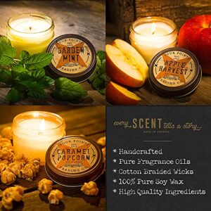 Library Scented Candle - 100% Soy Aromatherapy Candle - Perfect Book Lovers Gift Ideas for Birthday, Anniversary, Christmas, New Year, House Warming and More - Four Points Trading Co. - 4oz