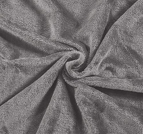 Fleece Throw Blanket Twin Size Fuzzy Lightweight Warm Soft Plush Blanket for Couch, Bed, Chair | Cozy Microfiber Reversible 50x60 Sherpa Throw Blanket for Kids, Adults, Pets (Charcoal Grey)