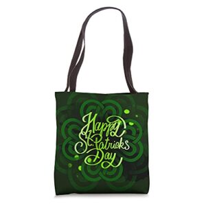 irish design happy st patricks day tote bag
