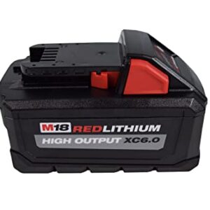 MilwaukeeTool 48-11-1862 M18 Lithium-Ion High Output 6.0Ah Battery Pack (2-Pack)