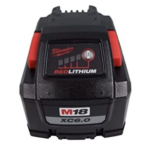 MilwaukeeTool 48-11-1862 M18 Lithium-Ion High Output 6.0Ah Battery Pack (2-Pack)