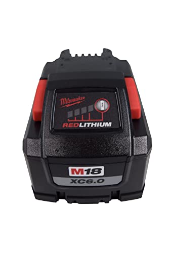 MilwaukeeTool 48-11-1862 M18 Lithium-Ion High Output 6.0Ah Battery Pack (2-Pack)