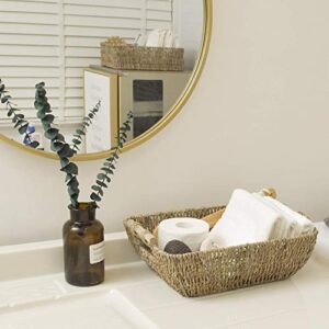 StorageWorks Hand-Woven Seagrass Wicker Baskets Set