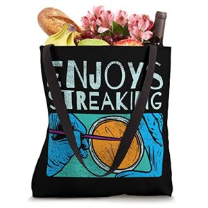 Enjoys Streaking For Microbiology Tote Bag