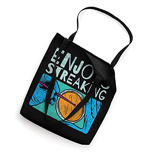 Enjoys Streaking For Microbiology Tote Bag