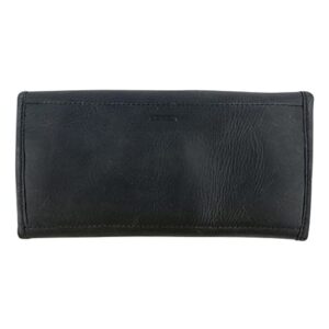 Hide & Drink, Snap Clutch Wallet Handmade from Full Grain Leather - Stylish Organizer with Button Closure and Zipper Coin Pocket - Convenient Storage for Personal Items, Valuables (Charcoal Black)