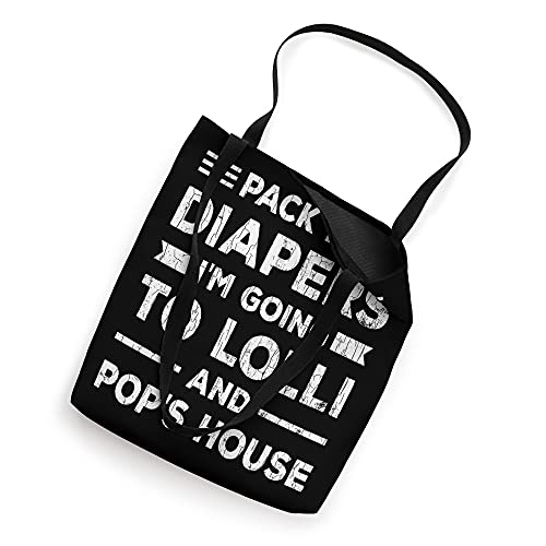 I'm Going To Lolli And Pop's House Fun Grandparents Graphic Tote Bag