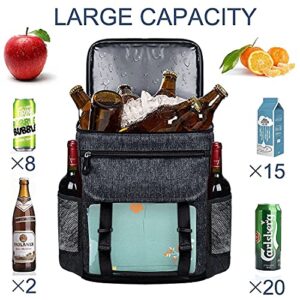 Picnic Basket, Picnic Backpack, with Cooler Compartment, Insulated, Leak Proof, Waterproof, Picnic Bag,Picnic Baskets for 2 to 4, Large Capacity 7.1 Gallons