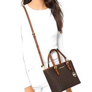 Michael Kors XS Carry All Jet Set Travel Womens Tote (brown sig)