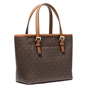 Michael Kors XS Carry All Jet Set Travel Womens Tote (brown sig)