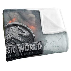 Jurassic World Fallen Kingdom Trex Poster Silky Touch Super Soft Throw Blanket 36" x 58"