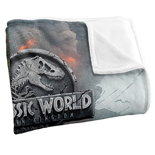 Jurassic World Fallen Kingdom Trex Poster Silky Touch Super Soft Throw Blanket 36" x 58"