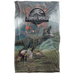 Jurassic World Fallen Kingdom Trex Poster Silky Touch Super Soft Throw Blanket 36" x 58"