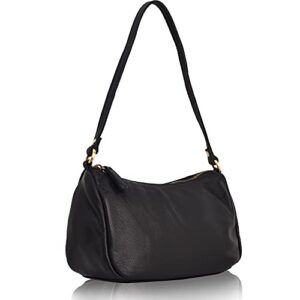 teracota greta small black purse vintage shoulder bag genuine leather tote clutch handbags for women