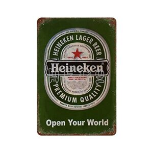 heineke-n polyester logo vintage tin signs art home accessories displate retro metal plaques iron painting rusty wall decoration poster
