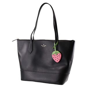 kate spade new york new york braelynn tote shoulder bag with strawberry in black