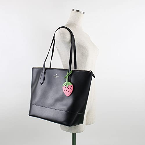 Kate Spade New York New York Braelynn Tote Shoulder Bag with Strawberry in Black