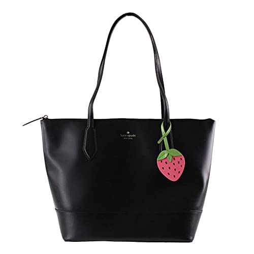 Kate Spade New York New York Braelynn Tote Shoulder Bag with Strawberry in Black