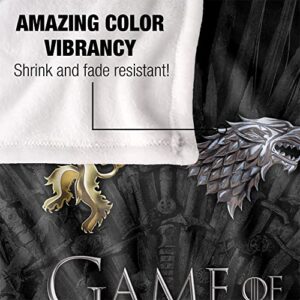 Game of Thrones Blanket, 36"x58", Chrome House Sigils, Silky Touch Super Soft Throw Blanket