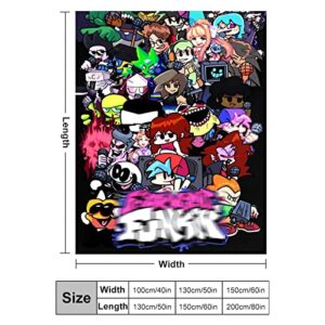 Cartoon Blanket Anime Game Throw Blankets Ultra Soft Flannel Fleece Light Weight for Kids Adults Gift 60"X50"