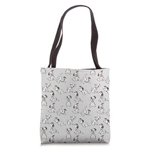 disney classic 101 dalmatians puppies soft grey tote bag